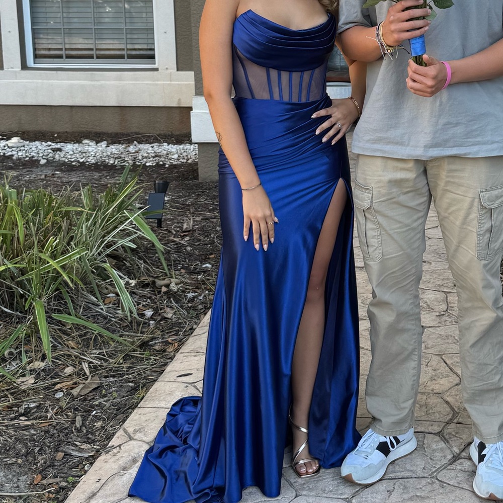 Sherri Hill Royal Blue Prom Dress